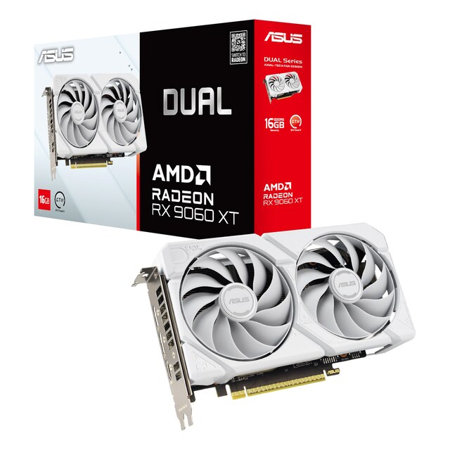 ASUS Dual RX 9060 XT White Edition 16 GB