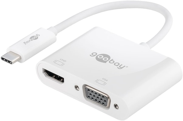 Goobay USB-C Multiport-Adapter HDMI+VGA