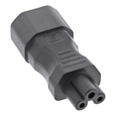 Thumbnail - InLine® Netzadapter IEC 60320 C14 / C5, 3pol. Kaltgeräte / Notebook