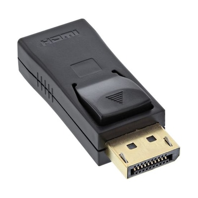 InLine DisplayPort Adapter, DisplayPort Stecker auf HDMI Buchse, 4K2K, mit Audio, schwarz