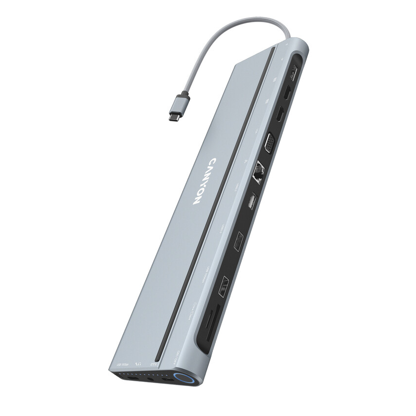 Canyon Hub DS-90 14-in-1 USB-C Space Grau (CNS-HDS90)