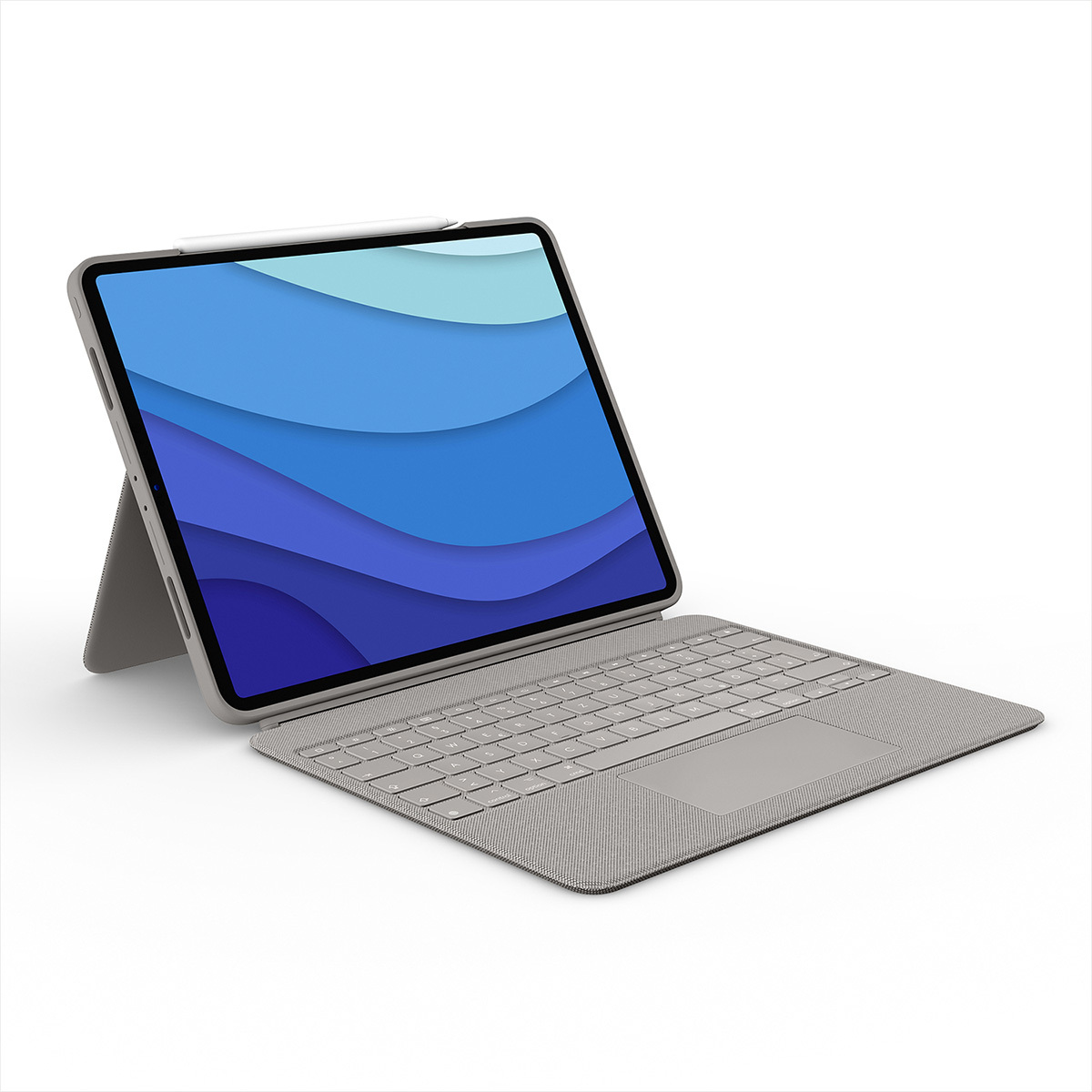 Logitech Combo Touch für Ipad Pro 12.9" 5./6. Gen. (2021/22), Case mit Tastatur und Touchpad, QWERTZ Layout