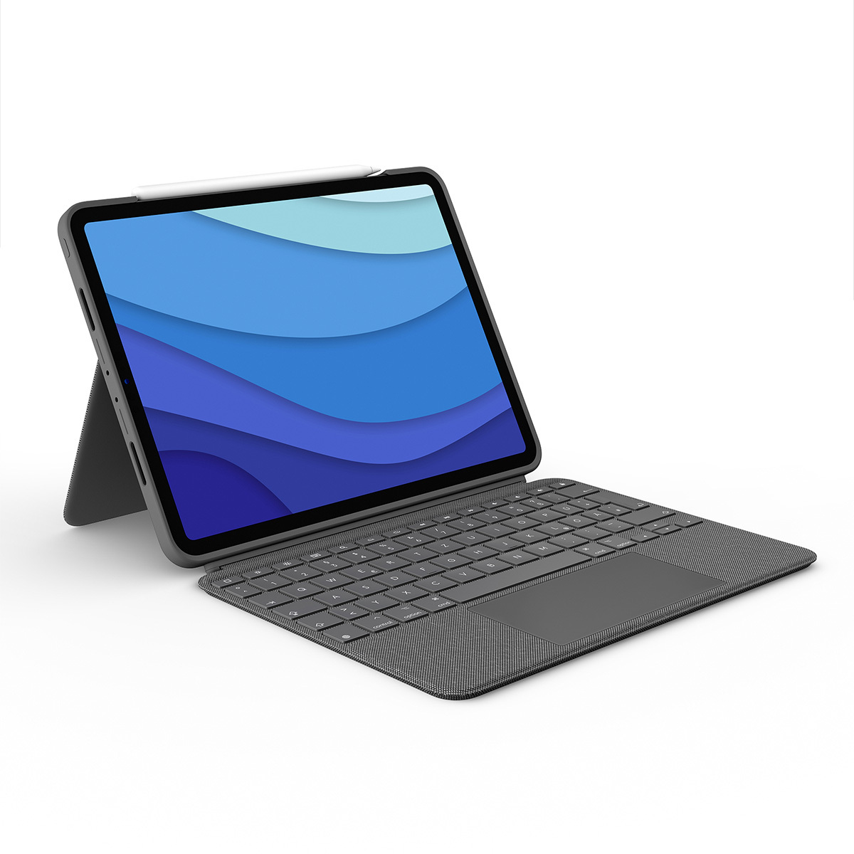 Logitech Combo Touch für Apple iPadPro 11" 1./2./3. und 4. Gen., (2018/20/21/22) - Case mit Tastatur und Touchpad, QWERT...