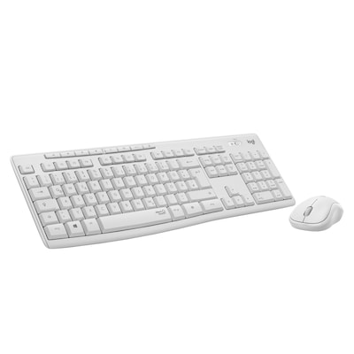 Logitech MK295 Desktopset, kabellos, Spritzwassergeschützt, SilentTouch-Technologie, 8 Sondertasten