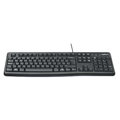Logitech K120 - Tastatur US-Layout kabelgebunden, schwarz