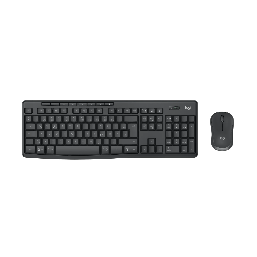 Logitech MK370 Combo for Business, Kabelloses Desktopset Bluetooth & USB - Logi Bolt-Empfänger