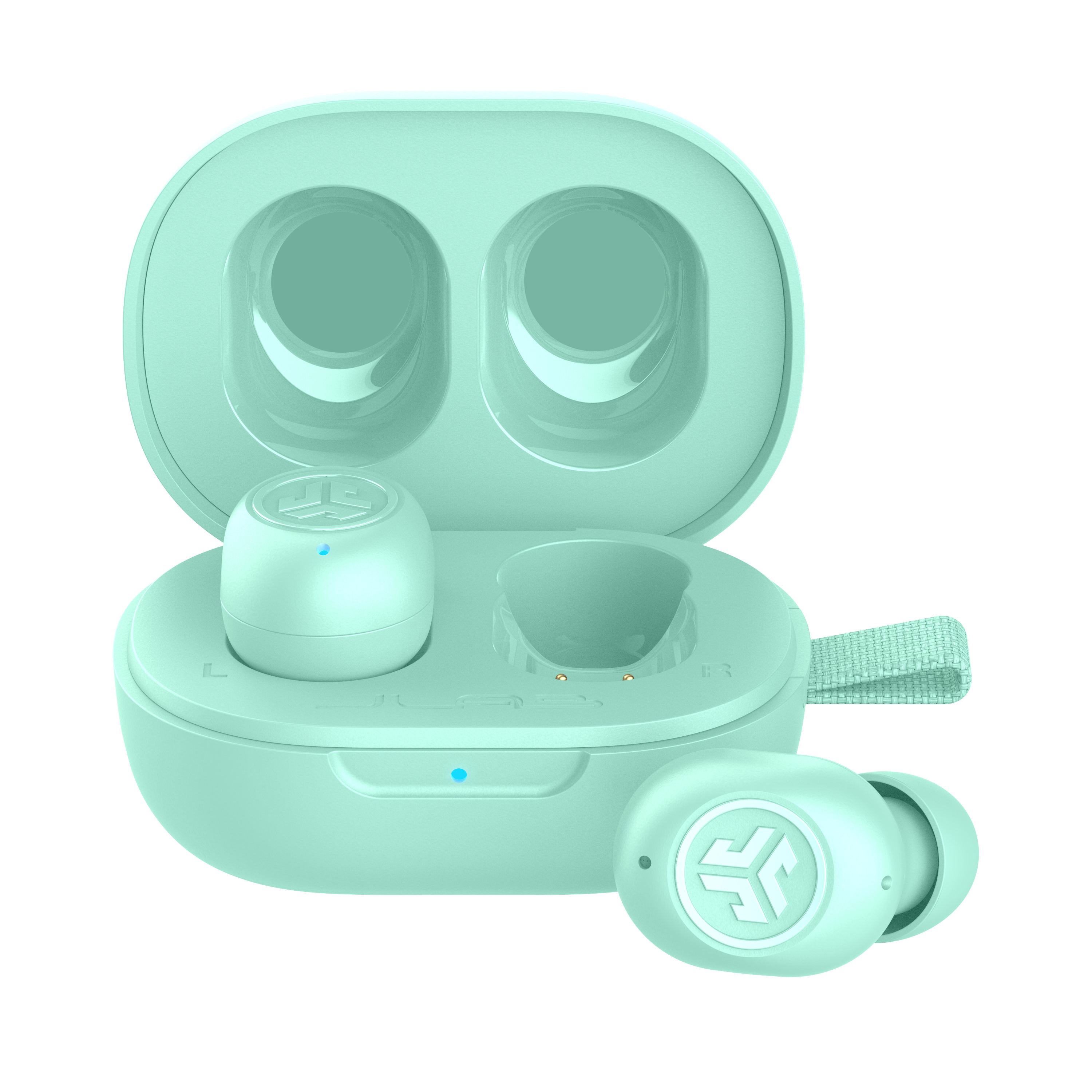 Jlab JBuds Mini TWS Earbuds - Mint Bluetooth In-Ear-Kopfhörer, Integriertes Mikrofon