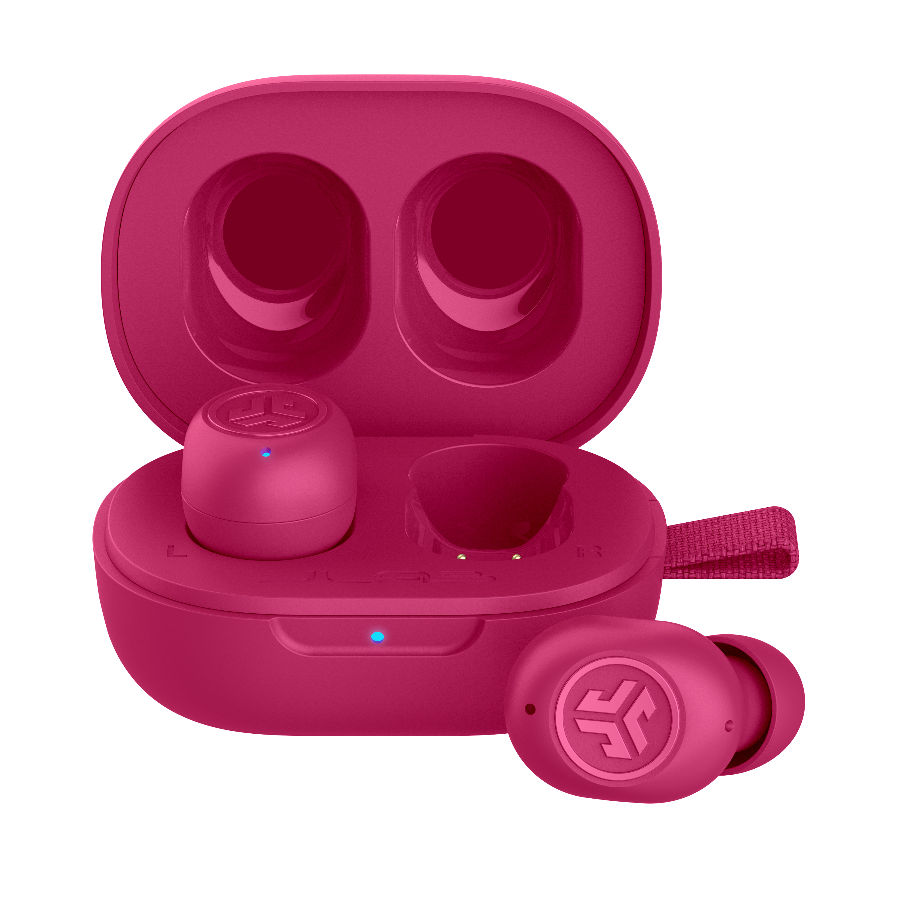 Jlab JBuds Mini True Wireless Earbuds- Pink Bluetooth In-Ear-Kopfhörer, Integriertes Mikrofon