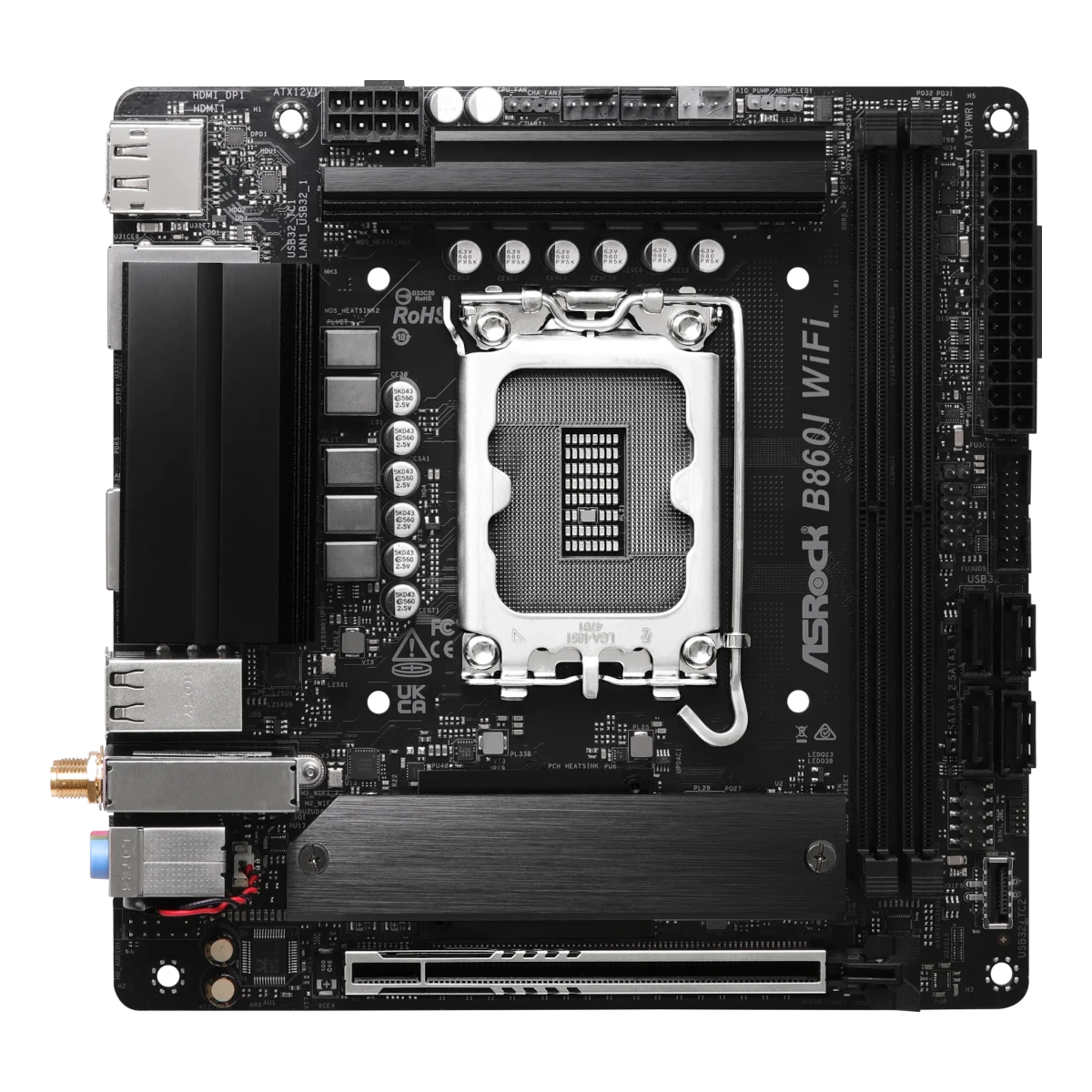ASRock B860I WiFi motherboard