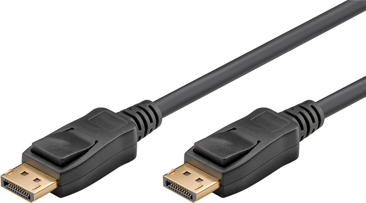 Goobay DisplayPort Verbindungskabel 2.0, schwarz, 1m