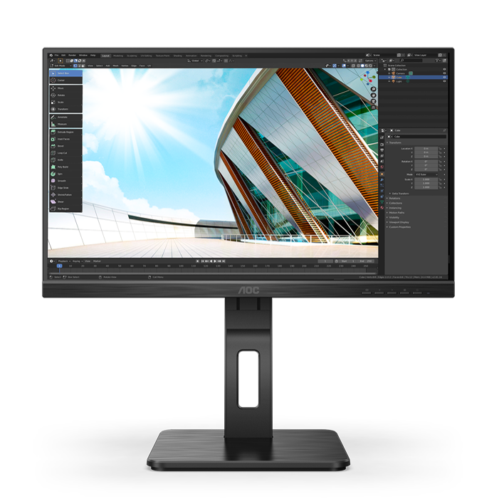 AOC Q27P2Q Office Monitor - IPS, QHD, Höhenverstellung