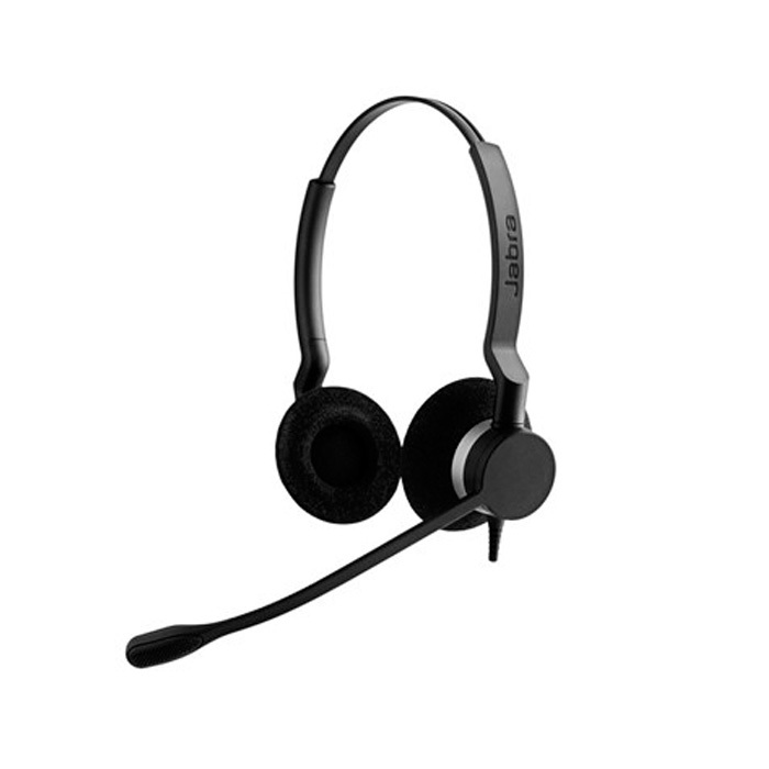 Jabra BIZ 2300 Duo, Geräuschunterdrückung, QD, schnurgebundenes stabiles Headset für Contact Center mit HD Voice