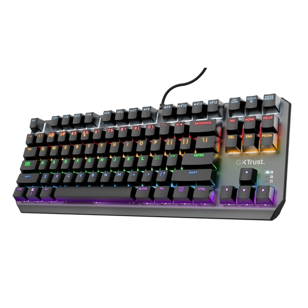 Trust Gaming GXT834 Callaz TKL Mechanische Gaming Tastatur Kompakte, Tenkeyless-Gaming-Tastatur mit mechanischen Schalte...