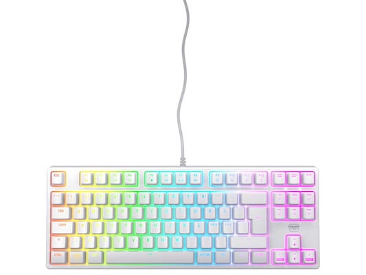 CHERRY K4V2 TKLvMechanische Gaming-Tastatur, Weiß MX2A RED Switches, RGB-Beleuchtung, Full-N-Key-Rollover