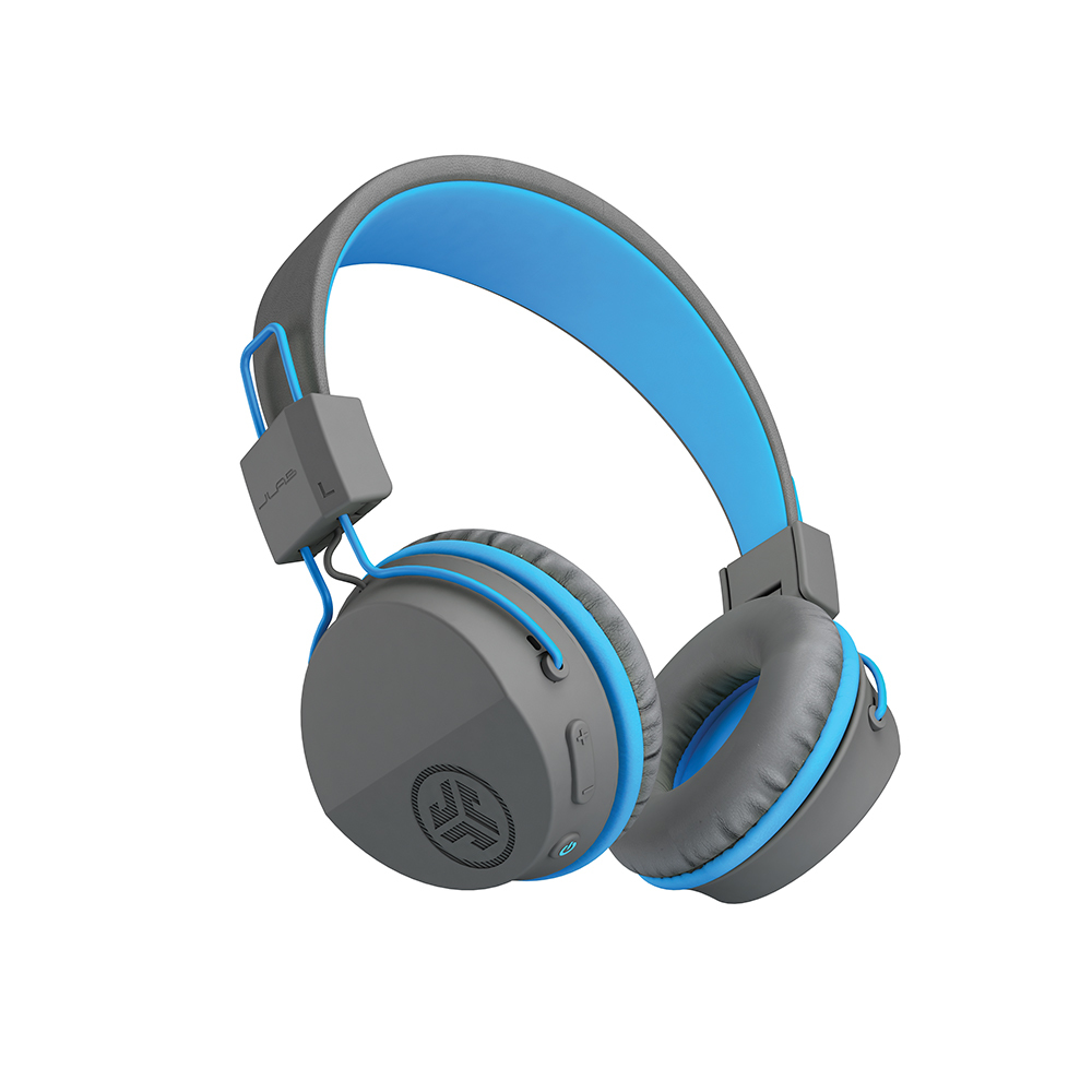 Jlab JBuddies Studio Kids Wireless Bluetooth-Kopfhörer Eingebautes Mikrofon, 13 Stunden Spielzeit, Faltbar für die einfa...