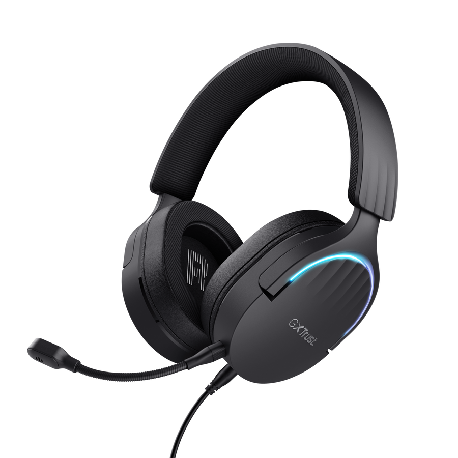 Trust Gaming GXT490 FAYZO 7.1 USB Gaming Headset schwarz Leistungsstarkes, ohrumschließendes 7.1. USB-Gaming-Headset für ein immersives Gaming-Erlebni