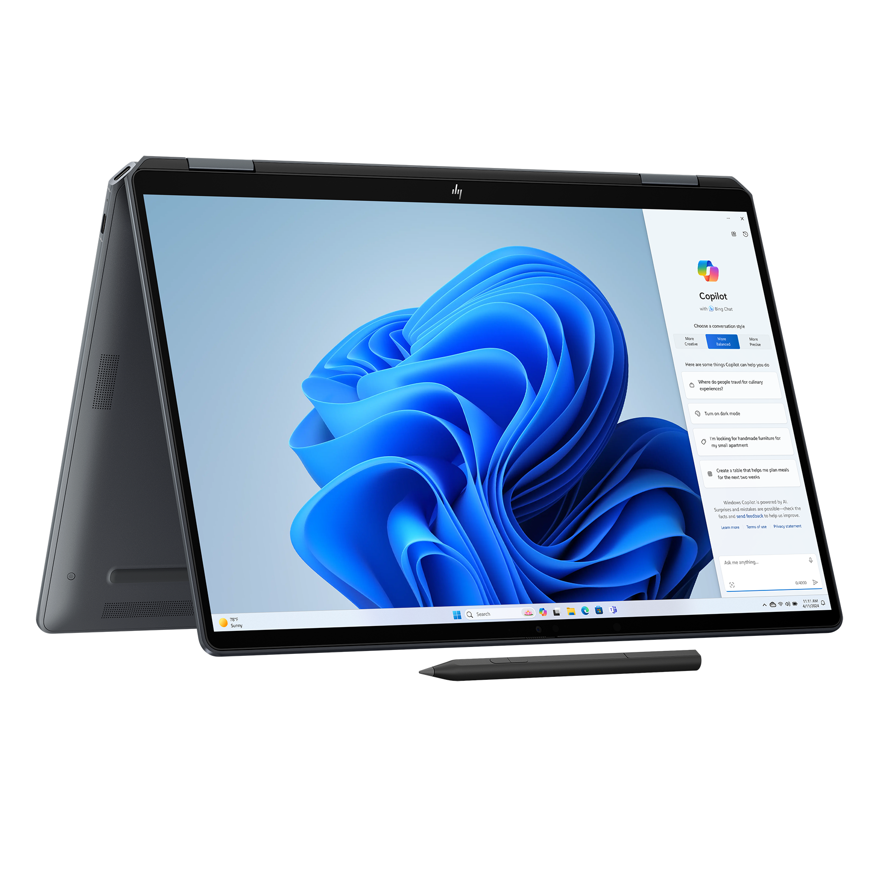Thumbnail - HP OmniBook Ultra Flip 14-fh0199ng inkl. HDMI Adapter & Pen 14" 2.8k OLED Touch 120Hz, Intel Core Ultra 9 288V, 32GB RAM...