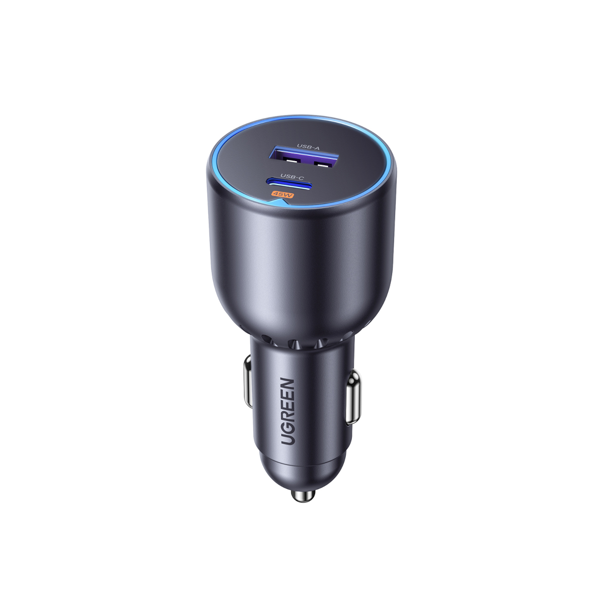 UGREEN EC701 63W 2-Port Fast Car Charger KFZ-Ladegerät 1x USB-A
