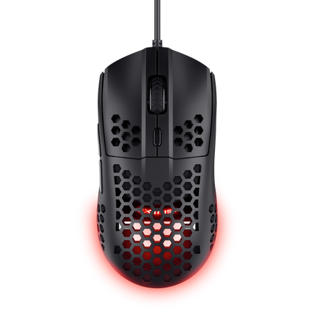 Trust Gaming GXT928 Helox Gaming Maus Federleichte Gaming-Maus mit pulsierender RGB-Beleuchtung für schnelle und flüssig...