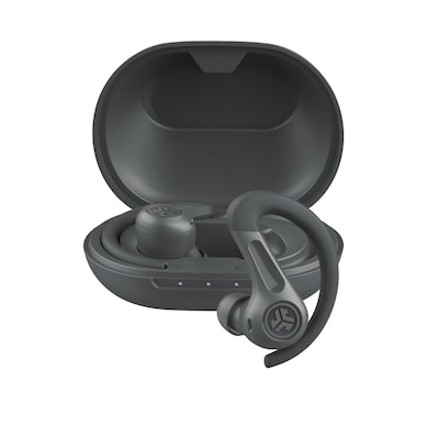 Jlab JBuds Sport ANC TWS Headphones Graphite Hybride aktive Geräuschunterdrückung, Mehr als 60 Stunden Bluetooth-Spielzeit, Wisch- und Touch-Steuerung