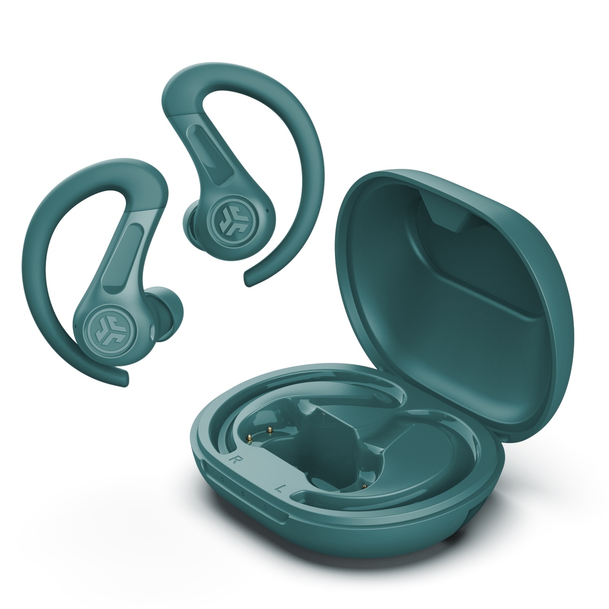 Jlab JBuds Sport ANC TWS Headphones Teal Hybride aktive Geräuschunterdrückung, Mehr als 60 Stunden Bluetooth-Spielzeit, Wisch- und Touch-Steuerung Kopfhörer Produkt Bild 2