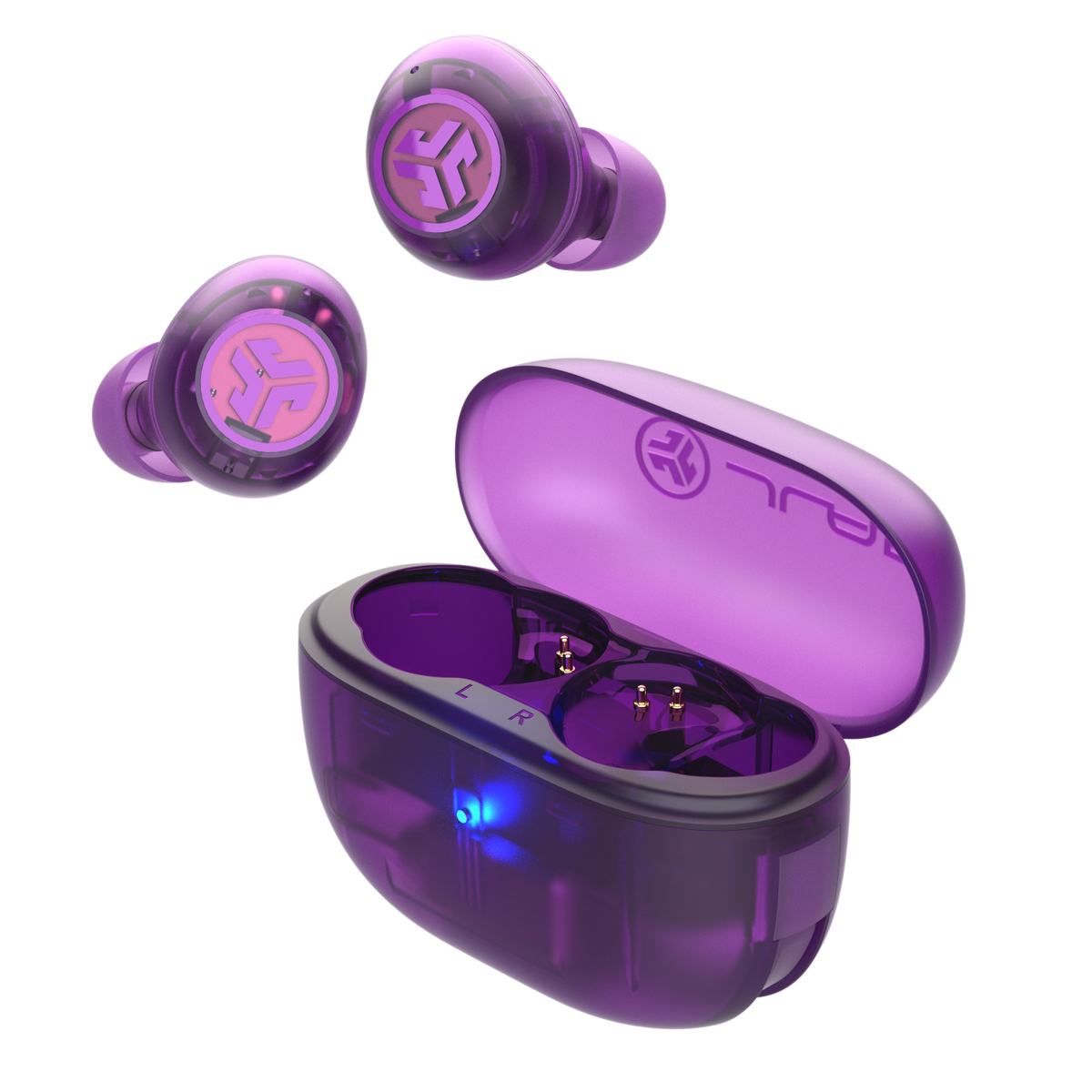 Jlab Go Pop ANC TWS Headphones Transp. Purple