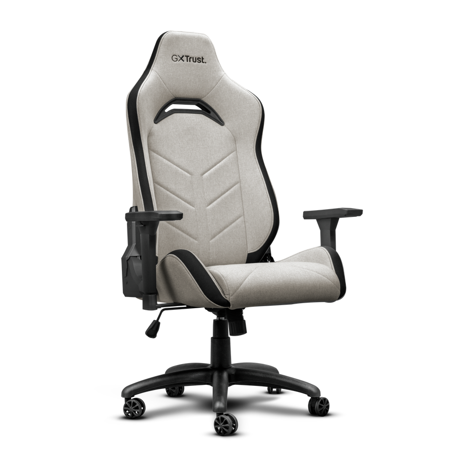 Trust gxt 723 ruya fabric | gaming stol iz tkanine | 3d nasloni za roke, nastavljiva višina, tilt-lock, ledvena in vratna podpora | siv gaming stol 1 Trust gxt ruya fabric bequemer, vollständig einstellbarer gaming-stuhl mit stoffpolsterung gaming-stuhl produkt bild im modal overlay 1
