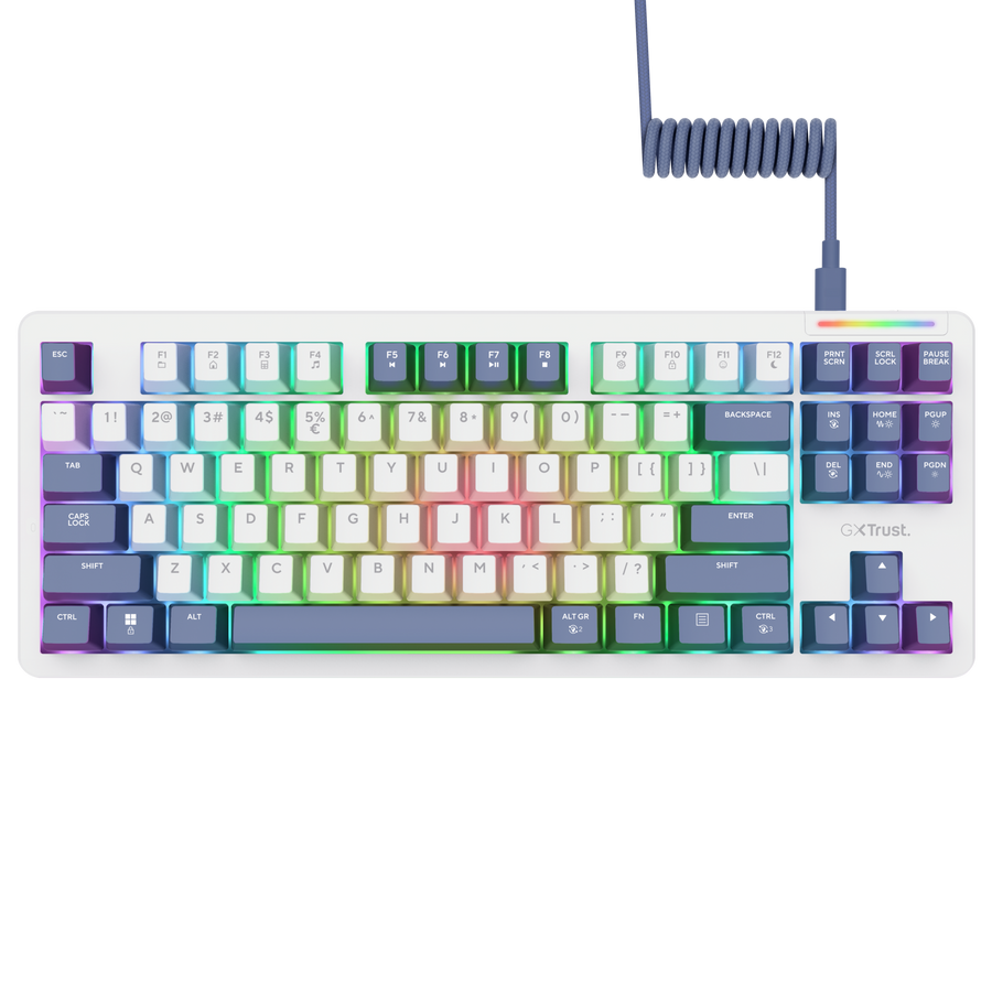 Trust Gaming GXT872 XYRA TKL Gaming Tastatur Hot-Swap-fähige mechanische TKL-Gaming-Tastatur mit Pads für ultimative Ind...