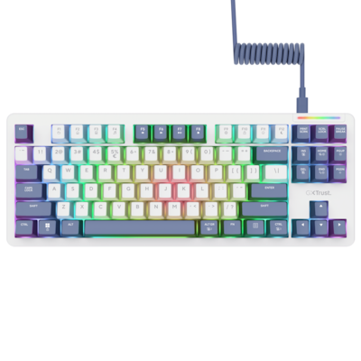 Trust Gaming GXT872 XYRA TKL Gaming Tastatur Hot-Swap-fähige mechanische TKL-Gaming-Tastatur mit Pads für ultimative Ind...