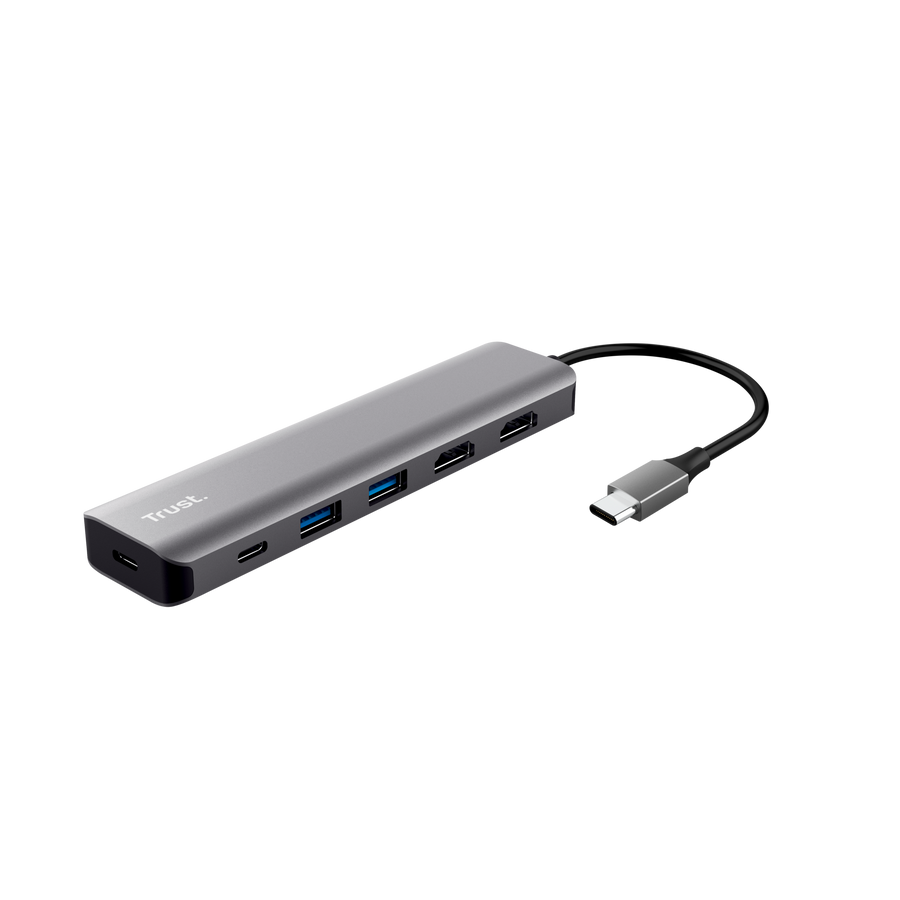 Trust Dalyx 6-in-1-USB-C-Multiport-Adapter - 6-in-1-USB-C-Multiport-Adapter