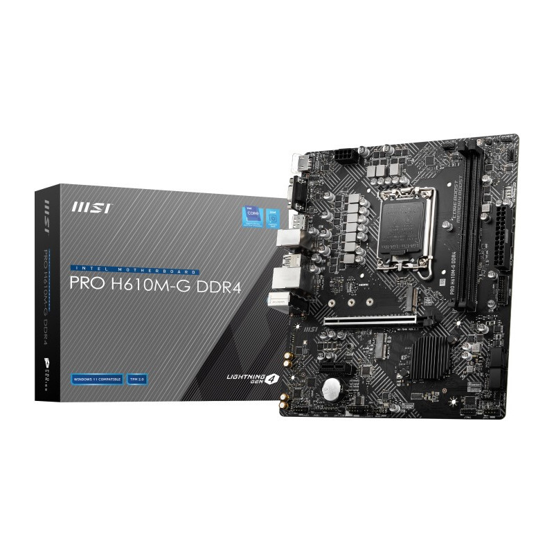 MSI PRO H610M-G DDR4 motherboard