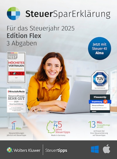 Thumbnail - Steuertipps SteuerSparErklärung flex 2026 Steuerjahr 2025