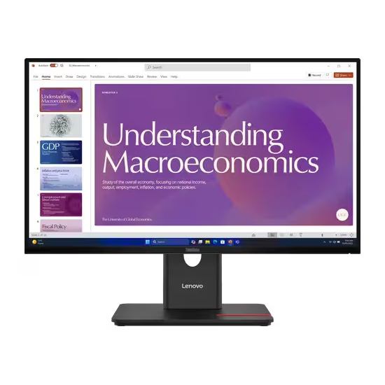 Lenovo ThinkVision T24D-40 - 64B9GAT1EU-CAMPUS 23,8" IPS Full HD, 4ms, 120Hz, 250 cd/m², HDMI, DisplayPort, USB-C, Campu...