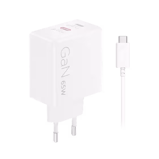 Thumbnail - Lenovo Dual USB-C 65W GaN Ladegerät, weiß