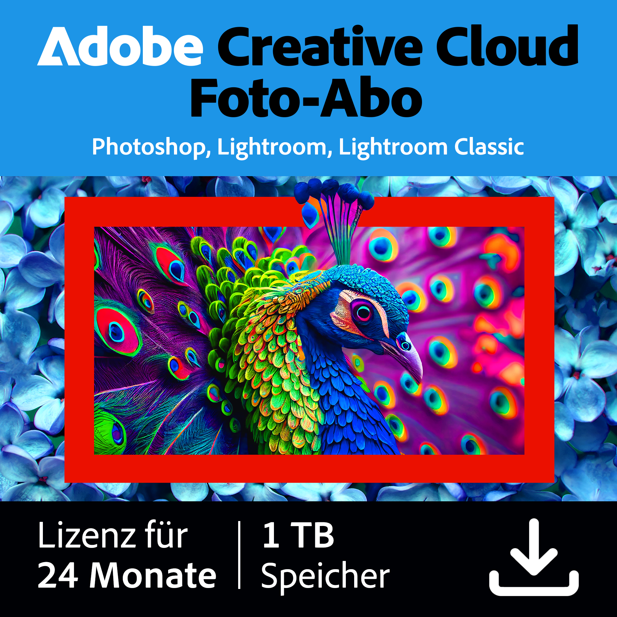 Adobe Creative Cloud Foto-Abo | 24 Monate | 1TB | PC/Mac