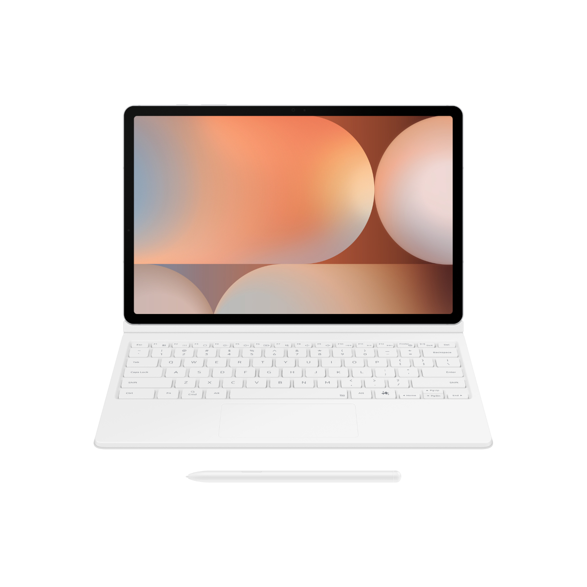 Samsung Book Cover Keyboard für Tab S10+/S9+/S9 FE+ White