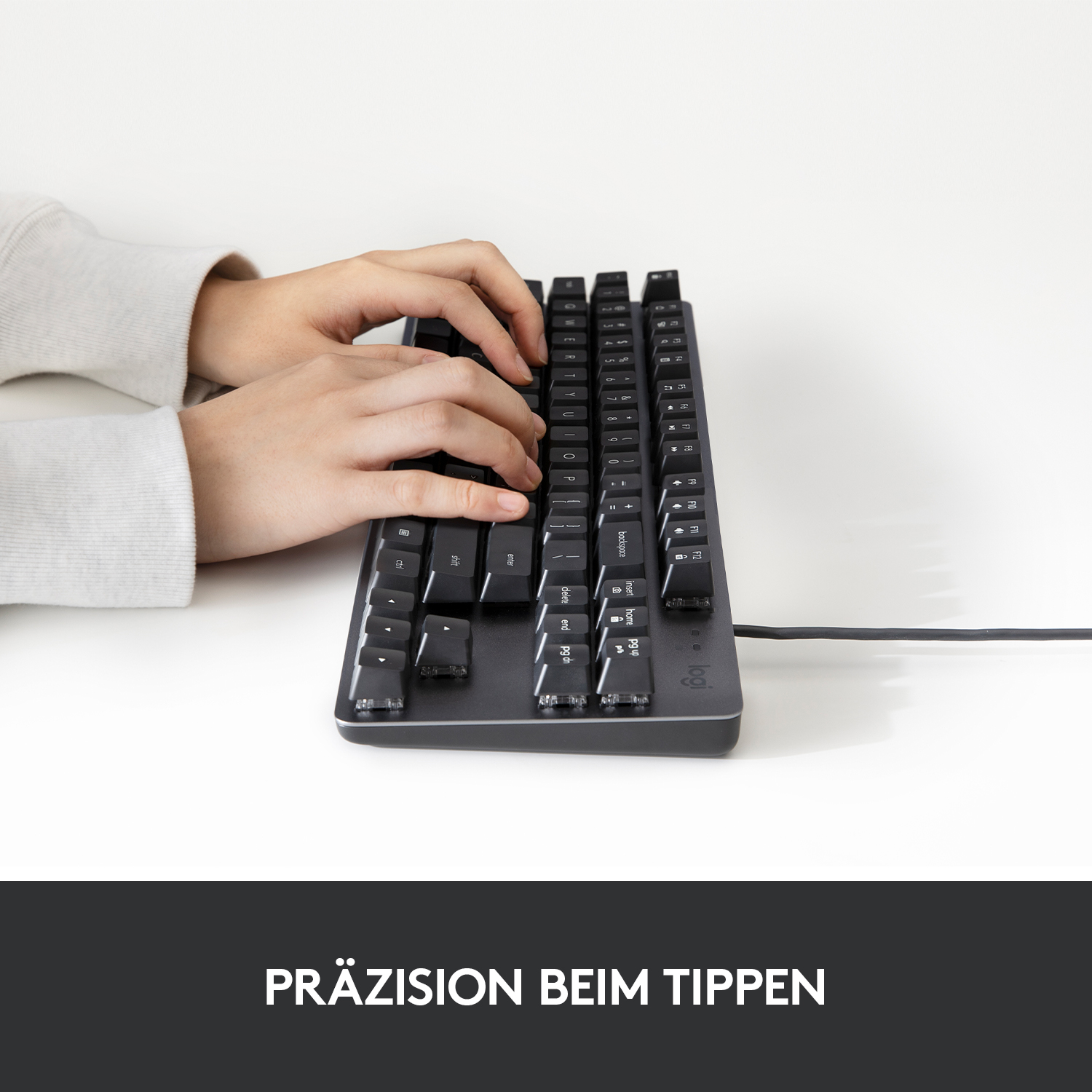 Logitech K835 TKL - Kompakte Mechanische Tastatur, Kabelgebunden, Blue Clicky Tactile Switches Tastaturen Produkt Bild 2