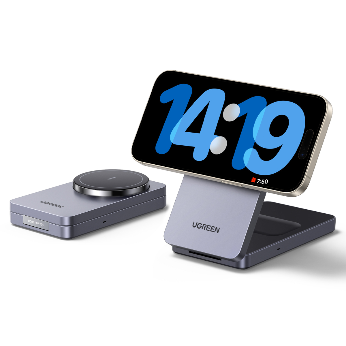 UGREEN W528 Magnetic Wireless Charger 2-in-1 faltbare Ladestatio