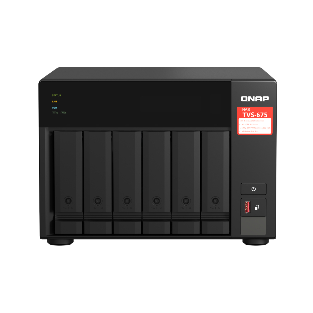 QNAP TVS-675-8G NAS 6-Bay