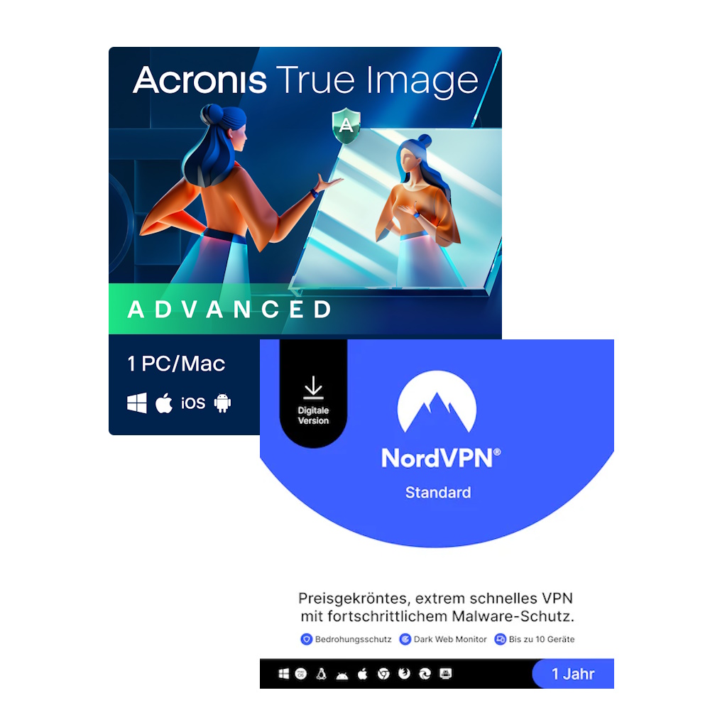 NordVPN Standard + Acronis True Image Advanced 1 Gerät NBB Summerbundle