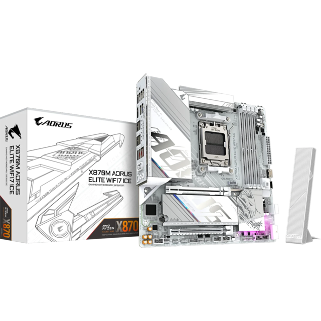 Gigabyte X870M AORUS ELITE WIFI7 ICE motherboard