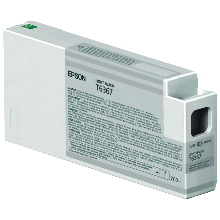 Epson T6367 Tintenpatrone Schwarz HDR 700 ml Für Kompatibilität, siehe Artikel-Beschreibung | High Dynamic Range Bildtechnologie