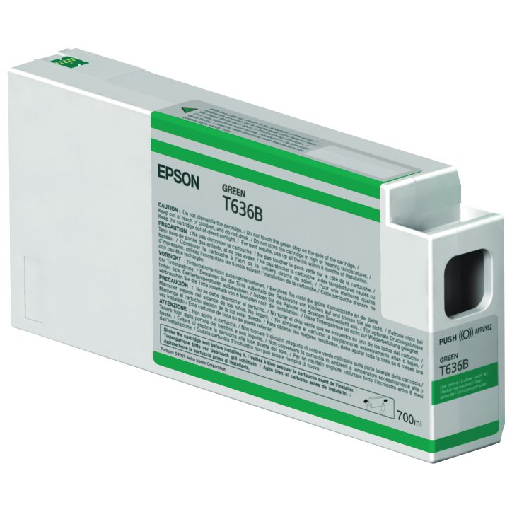 Epson T636B Tintenpatrone Grün 700 ml HDR Für Kompatibilität, siehe Artikel-Beschreibung | High Dynamic Range Bildtechno...