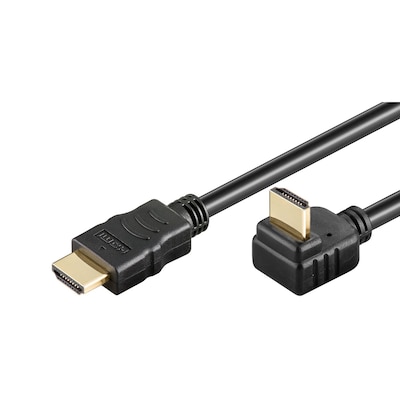 Thumbnail - Goobay 1m High Speed HDMI 270° Kabel mit Ethernet, - 4K (3840x2160), 3D, abgewinkelt, schwarz