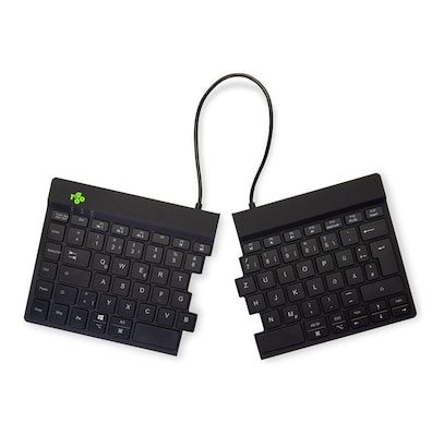 R-Go Split Break Ergonomische Bluetooth-Tastatur Pausenanzeige, Ultradünn für besseren Blutkreislauf