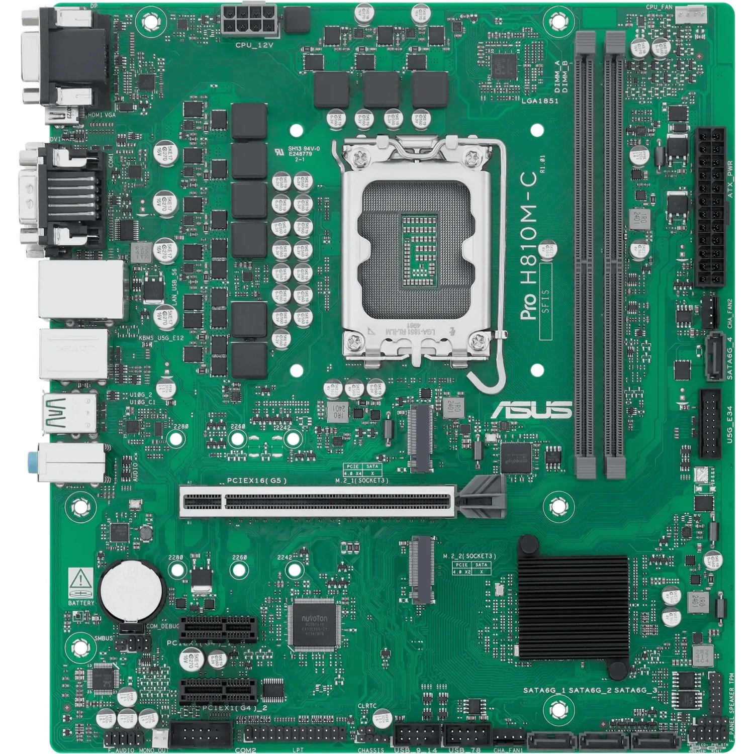 ASUS Pro H810M-C-CSM Mainboard Sockel 1851