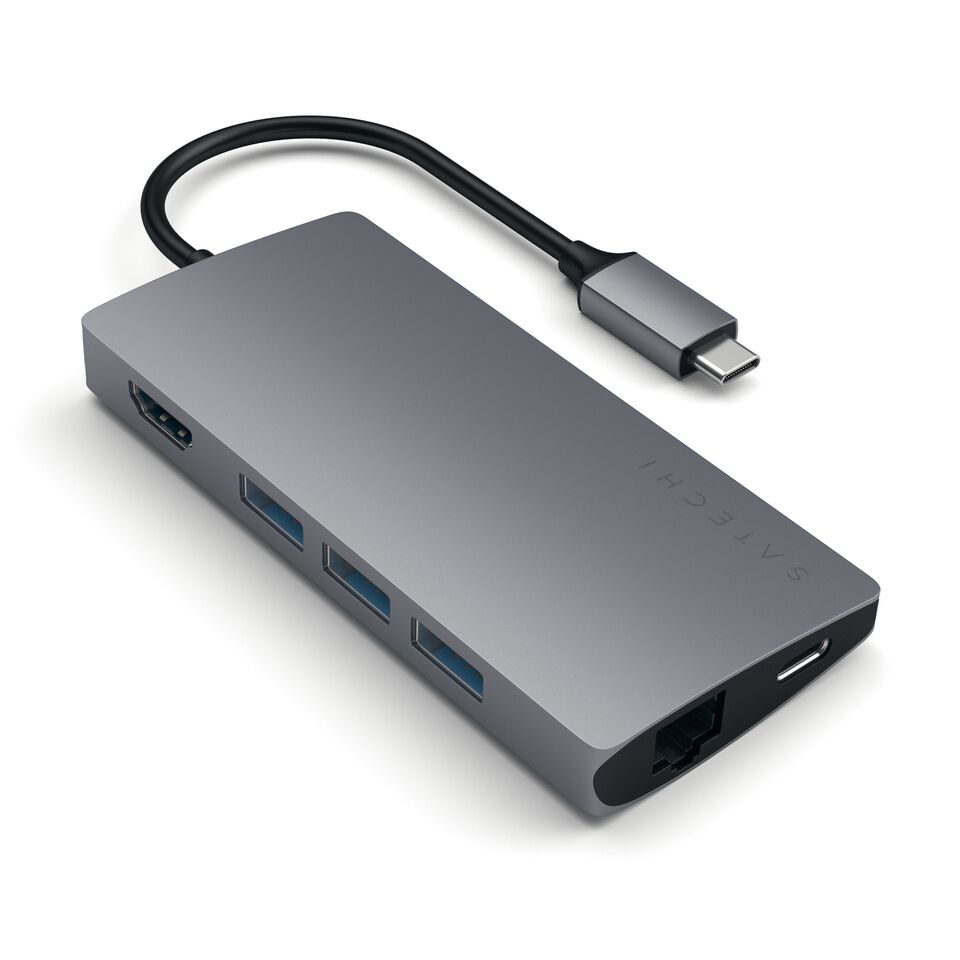Satechi Type-C Multi-Port Hub 4K Ethernet V2 space gray