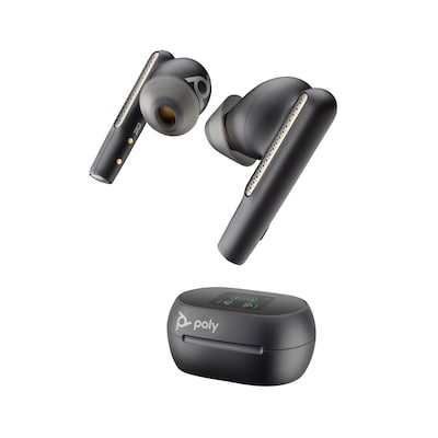 Poly Voyager Free 60+ UC - True Wireless-Earbuds, MS Teams Bluetooth® Core 5.3, Bis zu 16,5 Stunden Sprechzeit, Hybrid Active Noise Cancellation (ANC)