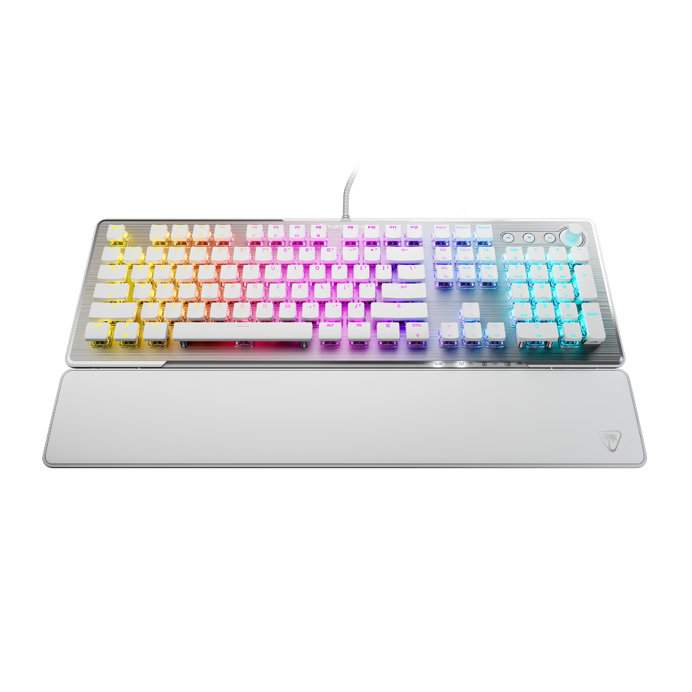 Turtlebeach Vulcan II Gaming Tastatur Gaming Tastatur linearen Switches, DE Layout, weiß