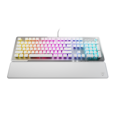 Turtlebeach Vulcan II Gaming Tastatur Gaming Tastatur linearen Switches, DE Layout, weiß